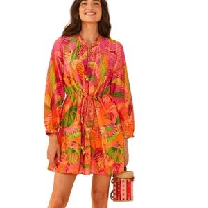 FARM RIO New Ombre Forest Tropical Mini Dress 185.00